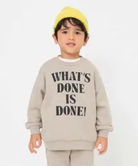 新品　BREEZE（ブリーズ）あったか裏起毛ロゴトレーナー　90㎝ トップス トレーナー・スウェット　ベージュ　トレーナー　スウェット　長袖　ベビー