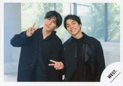 【中古】生写真(STARTO) WEST./重岡大毅・藤井流星/横型・上半身/シングル「ハート / FATE」MV＆ジャケ写オフショット/公式生写真