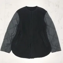 未使用に近い✨アイシービー　ノーカラー ブルゾン ジャケット トープ 42 未使用に近い✨アイシービー ノーカラー ブルゾン ジャケット トープ