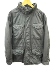 POLORALPH LAUREN (ポロラルフローレン) ナイロン中綿ジャケット レザー切り替え 古着 00s XL ブラック メンズ/027