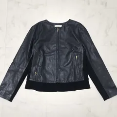 新品未使用　エポカ　レザージャケット　ネイビー 2025年最新】エポカ レザーの人気アイテム - メルカリ