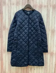 ユニクロ UNIQLO ウルトラライトダウン ダウンコート ノーカラー キルティング S ネイビー 紺 MR403  レディース