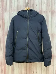 インヘリット INHERIT ダウンジャケット フーディ ジップアップ XL ネイビー 紺 MR500  メンズ