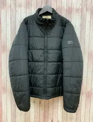 エーグル AIGLE 中綿ジャケット ブルゾン ジャンパー ジップアップ 牛革パッチ L ブラック系 MR314