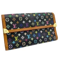 Louis Vuitton ルイヴィトン マルチカラー ポルトトレゾール インターナショナル 3つ折り財布 長財布 ノワール ブラック M92658