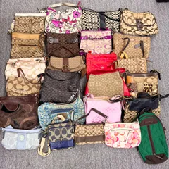 ②比較的美品あり🌈B～Jランク　COACH　ハンドバッグ　ショルダーバッグ　　bag　レザー　シグネチャー　ブランドバッグ　まとめ　まとめ売り　25点　「０EL」