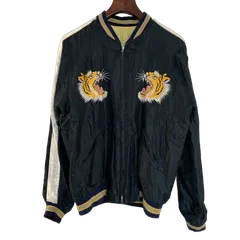 【むつ75-110104】テーラー東洋 1950s Style Acetate Souvenir Jacket ROARING TIGER× LANDSCAPE Lサイズ【併売】【中古】【メンズ】のサムネイル