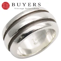 【中古】 ティファニー リング・指輪 グルーブド ダブルライン シルバー925 約9.2g シルバー アクセサリー 小物 レディース 女性 TIFFANY&Co.