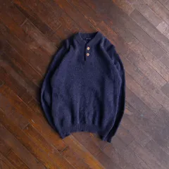 OLD UNIQLO オールドユニクロ Henley Neck Wool Knit Wear ニット Black ユニセックス XL