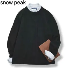 【定番】 日本製 スノーピーク snow peak ヘビーコットン ロングスリーブ ポケット Tシャツ SW-21AU401 ロンT 長袖 M ブラック メンズ 男性用 アメカジ シンプルのサムネイル