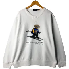 古着 ラルフローレン Ralph Lauren POLO RALPH LAUREN ポロベア プリントスウェットシャツ トレーナー メンズXL相当/eaa595622