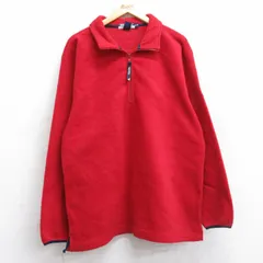 M/古着 ノーティカ コンペティション 長袖 ブランド ハーフジップ フリース ジャケット メンズ 90s リフレクター 赤 レッド 25oct31 中古 