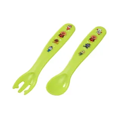 新品 レック(LEC) アンパンマン こども食器 スプーン ・ フォーク (グリーン)