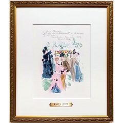 RRラウル デュフィの「画家への手紙」リトグラフ 「ルノワールに捧ぐ