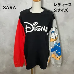 ZARA × Disney　ザラ　スウェット　ドナルド　Sサイズ　レディース　【B-3】