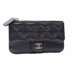 シャネル(Chanel) シャネル 小銭入れ  マトラッセ フラグメントケース レディース ブラック 黒 キャビアスキン AP2570 コインケース  ココマーク