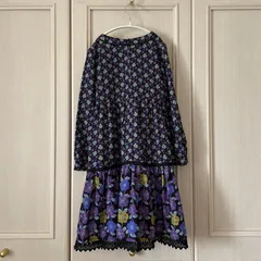 M ANNA SUI アナスイ 花柄 キッズ ワンピース 子供服 フォーマル お呼ばれ　デート　オフィスカジュアル　食事会　入学式　卒業式　ハレの日