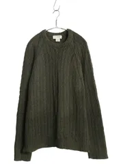 【お得なクーポン配布中!】 00s ジェイクルー フィッシャーマン ニット セーター メンズ XL / オールド アラン ケーブル コットン ウール 大きいサイズ ヘビーウェイト