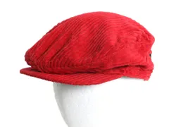 【お得なクーポン配布中!】 90s USA製 ナイキ 太畝 コーデュロイ ハンチング キャップ メンズ L 古着 オールド 帽子 キャスケット ワンポイント スウッシュ Sublime 赤