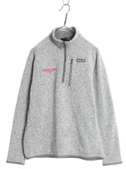 【お得なクーポン配布中!】 パタゴニア ベターセーター ハーフジップ メンズ M 15年製 裏起毛 フリース セーター プルオーバー ジャケット ブルゾン カレッジ 刺繍 灰