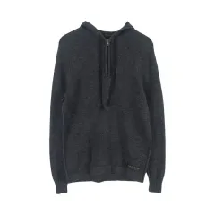 Calvin Klein (MEN - L) コットン ハーフジップ フード ニット トップス