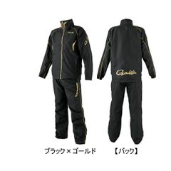 美品】がまかつ フィッシングウェア 上下セット 防寒・防水 ビブパンツ