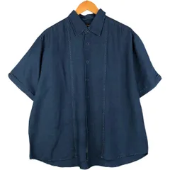 古着 CUBAVERA 半袖 オープンカラー メキシカンシャツ キューバシャツ メンズXL相当/eaa590740