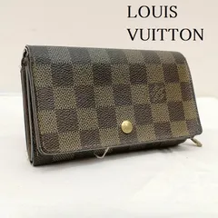 LOUIS VUITTON ルイヴィトン 財布 二つ折り ダミエ ポルト モネ ビエ トレゾール 2つ折 L字型ファスナー 財布 N61730