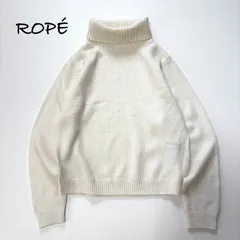 【ROPÉ／ロペ】 タートルネックニットプルオーバー アイボリー ナチュラルホワイト 38 レディース 秋冬 上品 きれいめ M