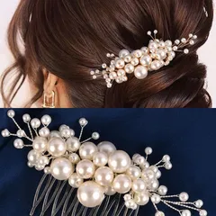 髪飾り かんざし パール 白 結婚式 成人式 卒業式 和装 洋風 着物 留袖 振袖 訪問着 色打掛 袴 浴衣 ゴールド シルバー ヘアアクセサリー お呼ばれ 前撮り 日本髪 30代 40代 50代