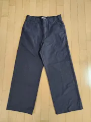 UNIQLO U ワイドストレートパンツ (ダークグレー/73サイズ)