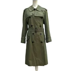 Z1555【希少】BURBERRYS バーバリーズ トレンチコート ロング ベルト ノバチェック カーキ 玉虫色 サイズL