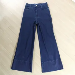 ステラマッカートニー／STELLA McCARTNEY　フレアライン　ワイドパンツ　ブーツカットデニム　フレアデニム　紺色　16348　020　size26　Made in Italy　イタリア製