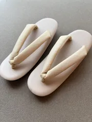 未使用　草履　ベージュ　ウレタン
