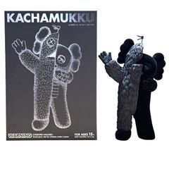 베어브릭 카우즈 bearbrick KAWS KACHAMUKKU Vinyl Figure 2021년 컬렉션 인형 피규어 블랙 BLACK 가챠핀 무크 MEDICOM TOY [미품][중고][무료우송]