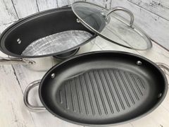MEYER】笠原将弘、オールインワンラウンドパン、グリルパン 、ガラス蓋