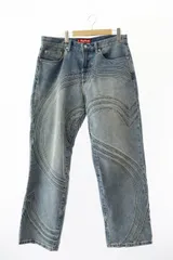 シュプリーム SUPREME 24SS S Logo Loose Fit Jean Washed Blue Sロゴ