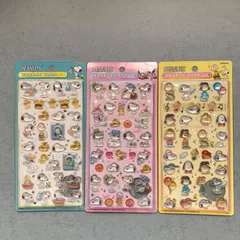 スヌーピー　ボンボンドロップシール　3枚