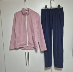 Lecaf トレーナー ジャージ ズボン セット ピンク ネイビー