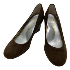 【美品】クロールバリエ (22.5) パンプス ウェッジソール ラウンドトゥ 切り返し 希少デザイン