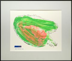 荻須 高徳「ラ グランジュ オーベル通り（パリ）」リトグラフ 文化勲章