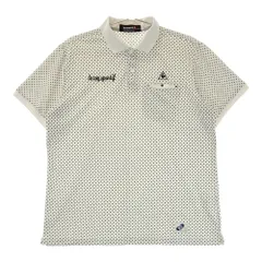 サイズ：4 LE COQ GOLF ルコックゴルフ  半袖ポロシャツ ドット柄 ホワイト系 [240101545770] ゴルフウェア メンズ ストスト