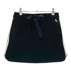 サイズ：0 PEARLY GATES パーリーゲイツ  スカート サイドライン ロゴ総柄 ネイビー系 [240101547037] ゴルフウェア レディース ストスト