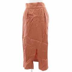 B&Y ユナイテッドアローズ BEAUTY&YOUTH ビューティー&ユース タックフロントスリットタイトスカート イージー ロング ミモレ M ピンク ベージュ 1624-207-3356 /GV