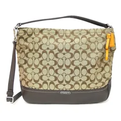 コーチ COACH 2WAYバッグ ワンショルダーバッグ シグネチャー アウトレット F23279 ブラウン キャンバス×レザー