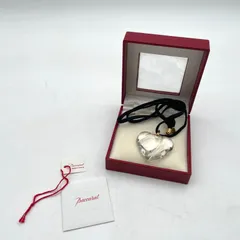 【美品・箱付き】バカラ／ハートトップ ネックレス SV925 楽天市場】Baccarat【バカラ】ハートトップ ネックレス SV925 約