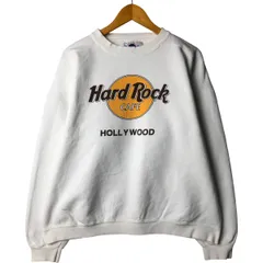 古着 90年代 Hard Rock Cafe ハードロックカフェ アドバタイジング スウェットシャツ トレーナー USA製 メンズXL相当/eaa591396