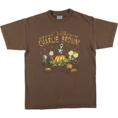 古着 ALSTYLE PEANUTS SNOOPY ピーナッツ スヌーピー キャラクタープリントTシャツ メンズM相当/eaa594166