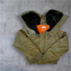 【お値下げ🩵5000円→3000円】AZUL by moussy N-2B flight jacket type n2b 短丈 ブルゾン Y2K M 平成　フライトジャケット