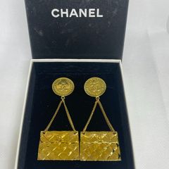 CHANEL ヴィンテージ イヤリング マトラッセ 23刻印 1989年 大ぶり 